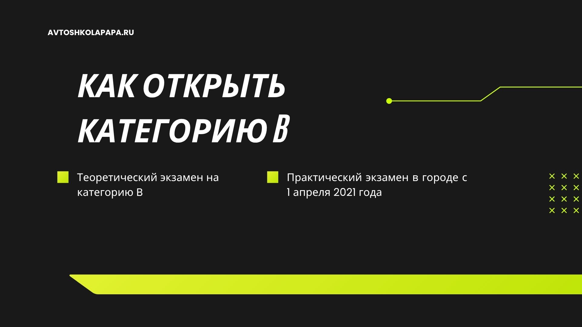 Как открыть категорию B