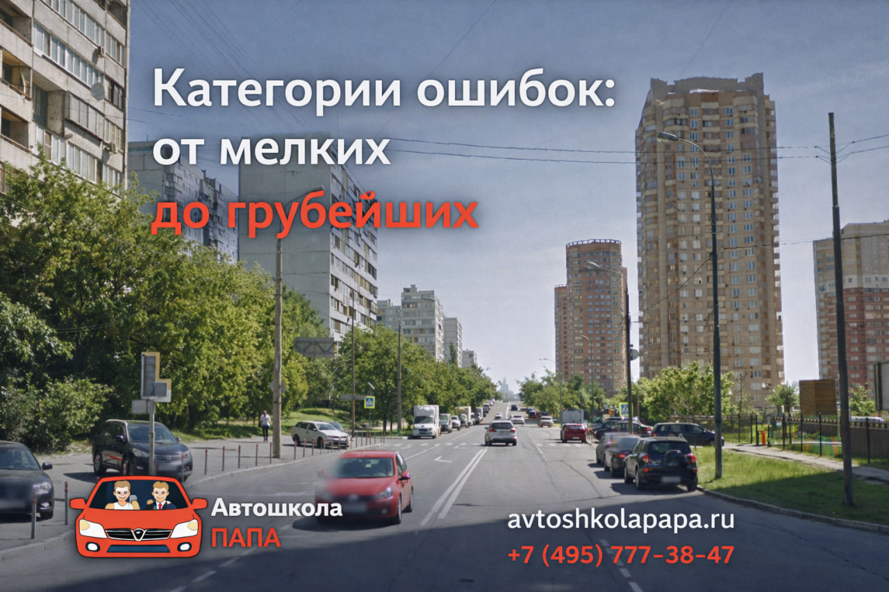 Категории ошибок: от мелких до грубейших